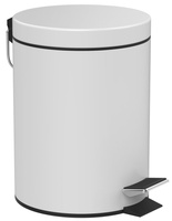 SIMPLE LINE kosz na śmieci okrągły 5l, biały mat