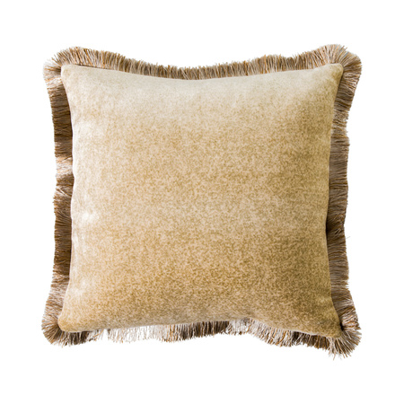 Mottled Velvet Cushion Natural 500x500mm