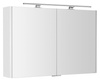 LUCIE szafka z lustrem z oświetleniem LED, 106x70x17cm, biała