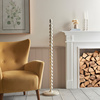 Higgledy Floor Lamp Base Gloss Almond White Paint