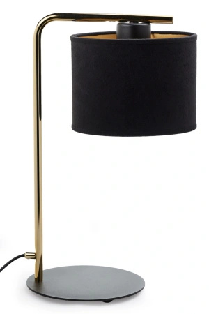 ARIEL lampka czarny RAL 9005/złoty szczotkowany