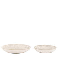 Brea Beaded Trinket Tray Set of 2