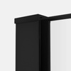Kabina VELIO BLACK  walk-in 130x200 szkło czyste 8mm z powłoką
