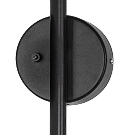 Lampa ścienna CRANE-2W S, 110 cm - loftowy, kinkiet dwuramienny, czarny