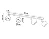 Plafon OCULARE 4L czarny