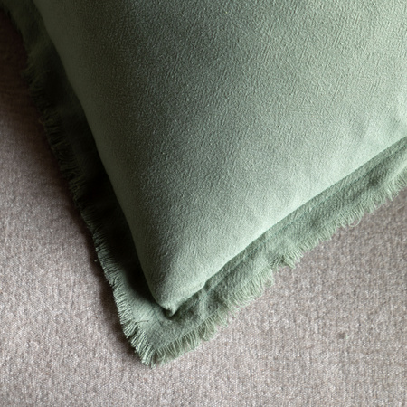 Linen Look Cushion Sage 2pk 450x450mm