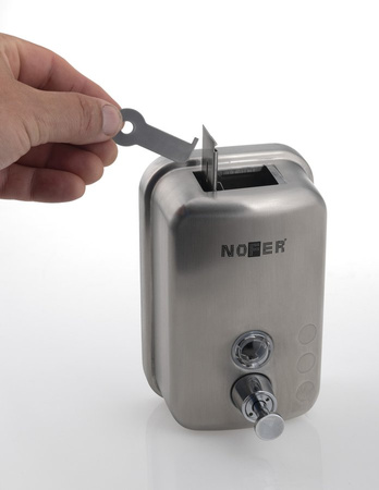 Dozownik mydła w płynie 600ml, stal nierdzewna mat