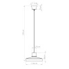 Lampa wisząca BILO biała