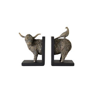 Podpórki do książek Highland Cow (zestaw 2 szt.) 250 x 100 x 200 mm