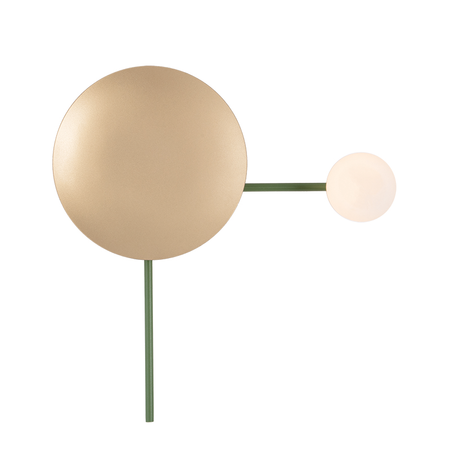 WALL LIGHT 1XG9LED SANDY OLIVE GREEN