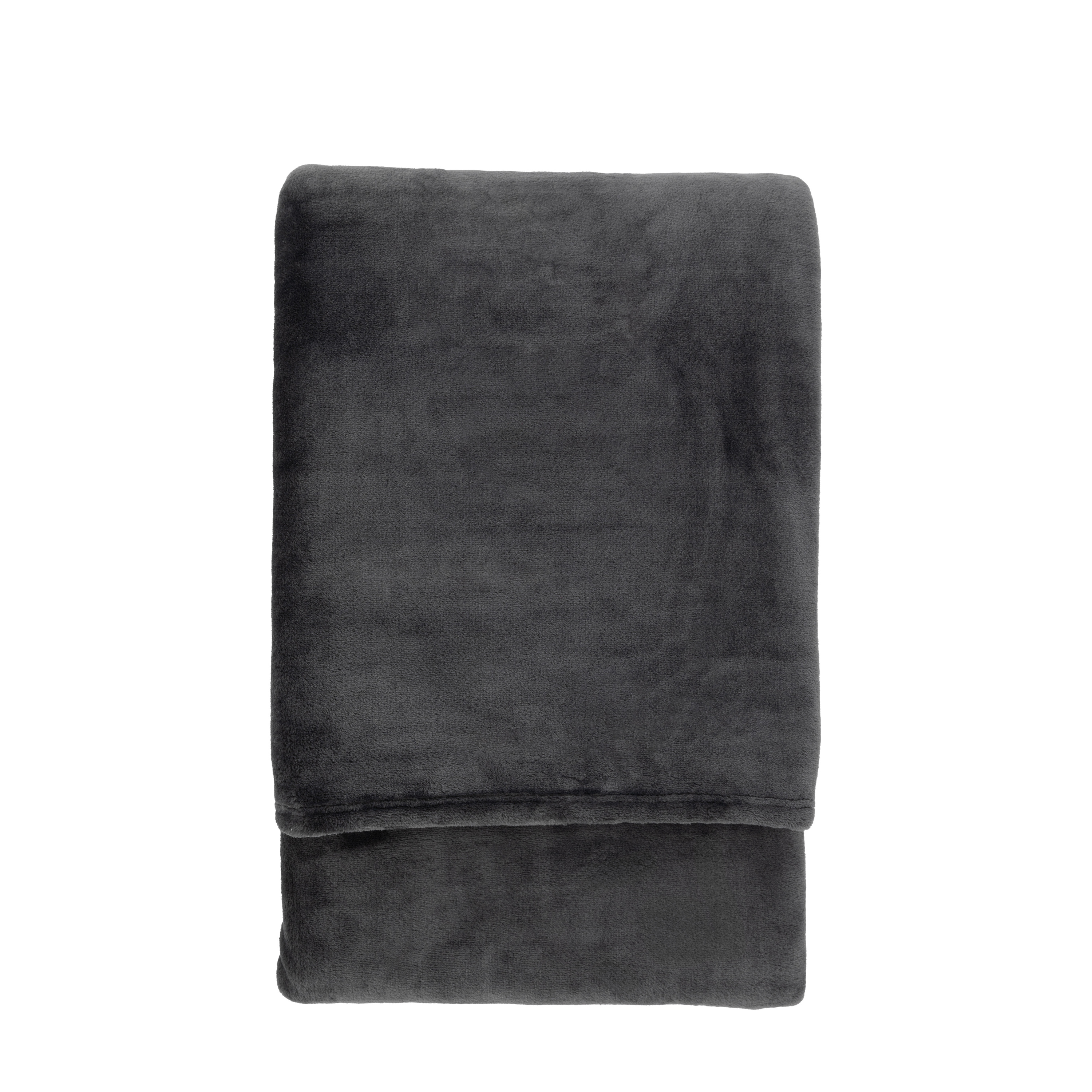 Pled Simply – antracytowy, 200 × 220 cm
