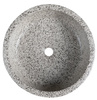 PRIORI umywalka ceramiczna nablatowa, średnica 41cm, granit