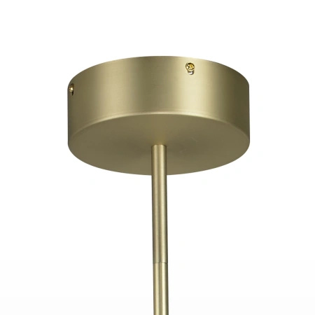 Lampa wisząca CONE 130 cm- LED, złota listwa sufitowa z dekoracyjnym elementem swiecącym