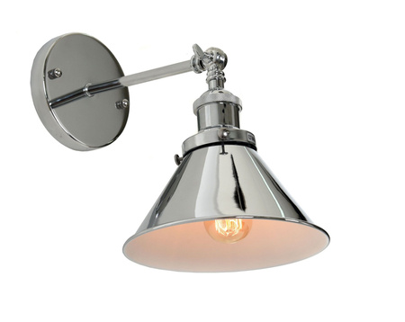 LAMPA ŚCIENNA KINKIET LOFTOWY CHROMOWANY GUBI W1