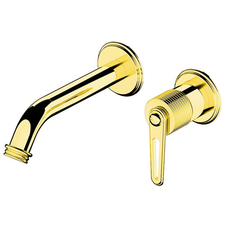 BEBÉ bateria umywalkowa podtynkowa, złoty