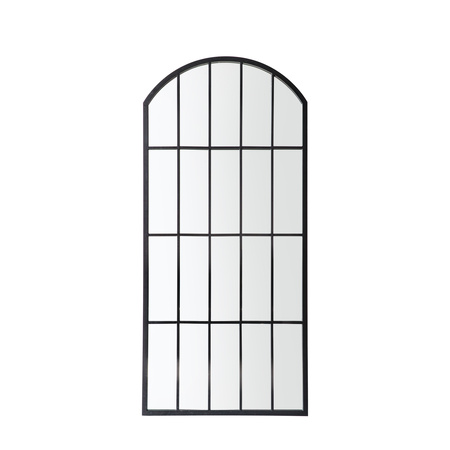 Lustro ogrodowe Kemsley, czarne, 1400 x 650 mm