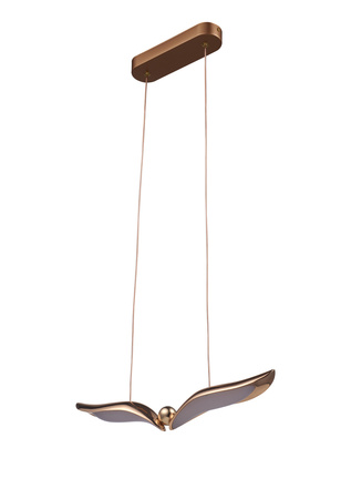 Lampa wisząca GUFO 1 LED różowe złoto 36 cm