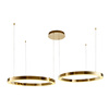 Lampa wisząca CIRCLE 2 80+80 cm - LED, ringi złoty połysk na 1 podsufitce