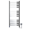 Elektryczny grzejnik łazienkowy drabinkowy NIERDZEWNY AVANGARD Sensor 480х1200 Prawa strona podłączenia, sterowanie dotykowe, regulator temperatury, Timer pracy, WiFi, Tuya, SmartLife