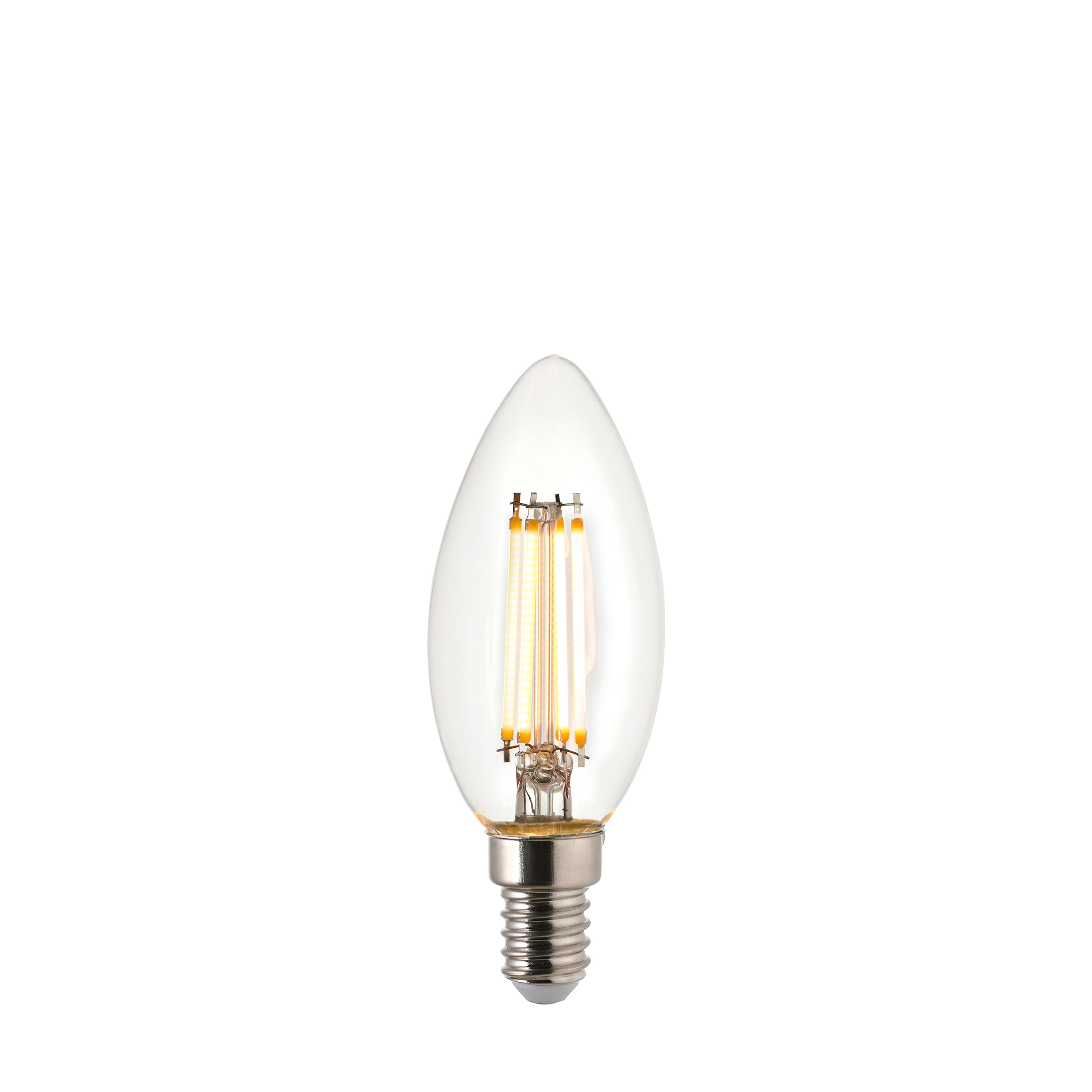 Żarówka LED – ciepła biel, 2.2W LED E14 ciepła biel, 2700 K, 3,5 × 3,5 × 9,8 cm