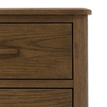 Camden 2 Drawer Bedside Walnut 450x400x550mm