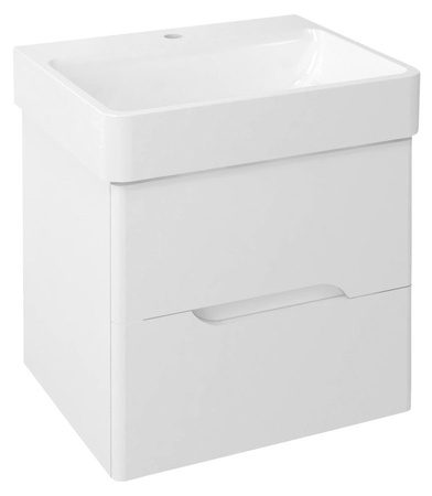 MEDIENA szafka umywalkowa 56x51x48,5cm, biały mat/biały mat