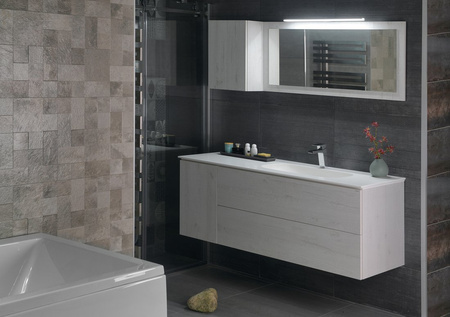 TREOS szafka umywalkowa 110x53x50,5cm, dąb Polar