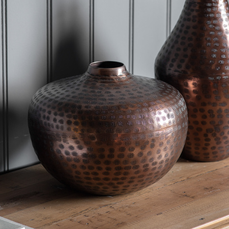 Nallam Vase Round Bronze 255x255x190mm