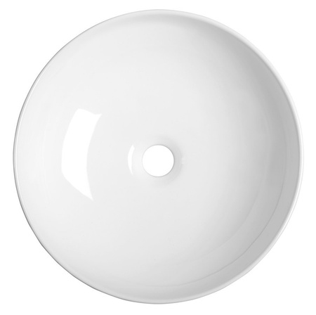 RONDANE umywalka ceramiczna nablatowa, średnica 41cm, biały