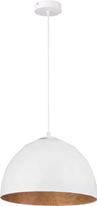 DIAMENT M BIAŁY/MIEDZIANY lampa wisząca