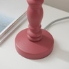Bibury Table Lamp Base Satin Pink Clay Paint