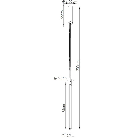 Lampa wisząca TRANG 100 beżowa LED 4000K