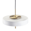 Lampa wisząca ARTDECO 35 cm - biało - złota do salonu