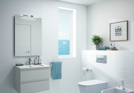 VERONICA 2 oświetlenie LED, 8 W, 300x25x83 mm, IP44, chrom