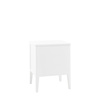 Acton 2 Drawer Bedside White 450x400x550mm