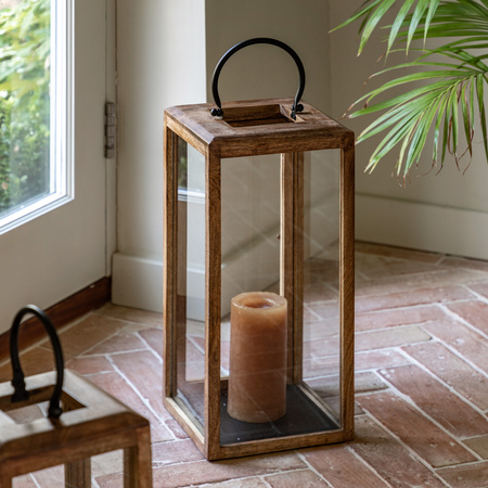 Ayna Wooden Lantern 180x180x445mm