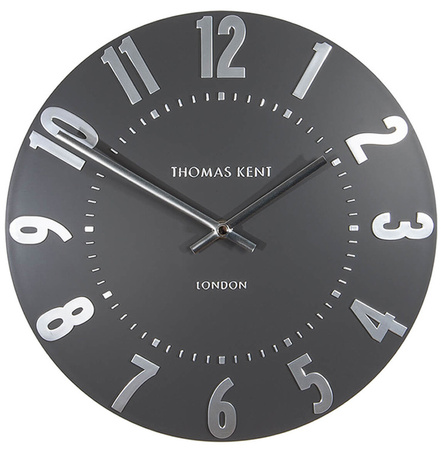 Mulberry Wall Clock Graphite Silver 12in