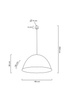 MOOSEE lampa wisząca MOLD 55 szara
