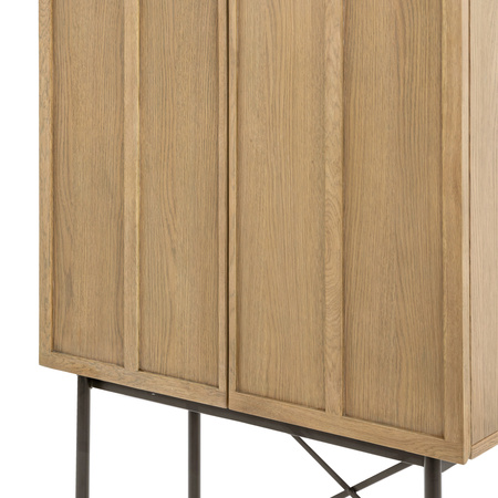 Panelled 2 Door Cocktail Cabinet 850x400x1600mm