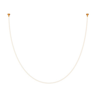 Lampa wisząca SNAKE LED 300 cm - elastyczny przewód LED, 3000K, złote uchwyty