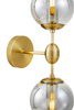 LAMPA ŚCIENNA KINKIET LOFTOWY MOSIĘŻNY-DYMIONY ZODIAK W2