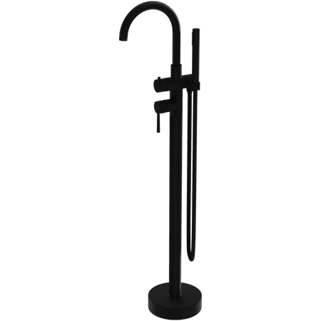 Bateria wannowa wolnostojąca okrągła Orion Matt Black