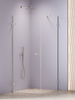 NZ2 Kabina prysznicowa OXIA NICKEL BRUSHED 1D L 70x70x200 szkło czyste 8mm Active Shield 2.0