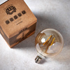 E27 LED Filament Globe 170x125mm Amber 2W