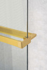 Półka skracana do kabin prysznicowych walk-in 60-140 cm, złoty mat