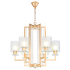 NOWOCZESNA LAMPA WISZĄCA ZŁOTA MANHATTAN W6