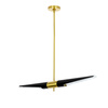 MOOSEE lampa wisząca APOLLO 1 czarna -    szczotkowane złoto