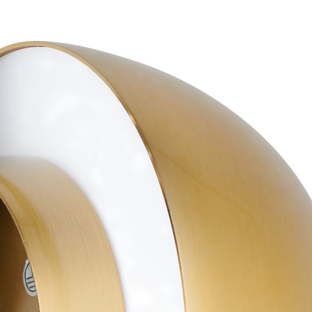 Kinkiet ścienny BUTTON, 16 cm - LED, złoty, półkulisty