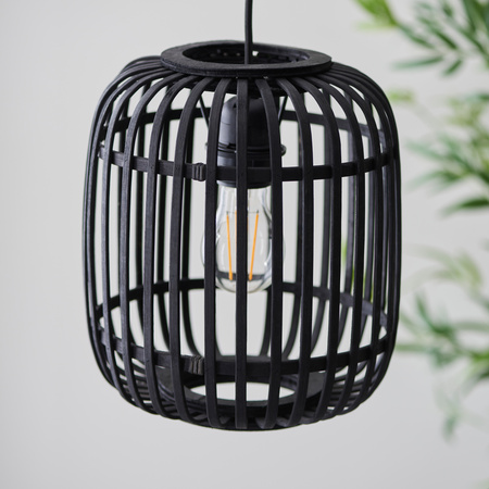 Mathias 1 Pendant Light Dark Bamboo
