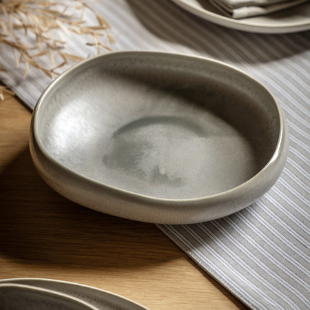 Pebble Glaze Pasta Bowl Dove Grey (4pk)